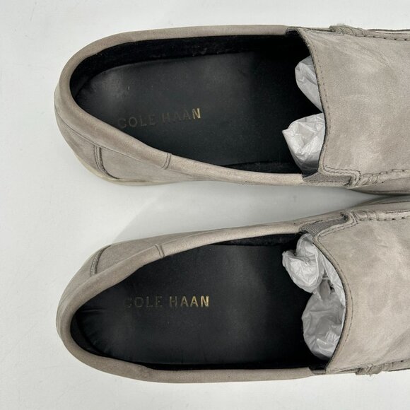 COLE HAAN Men\'s Gray Suede Slip On Loafer Office Boat Shoes Size 10 main image 7